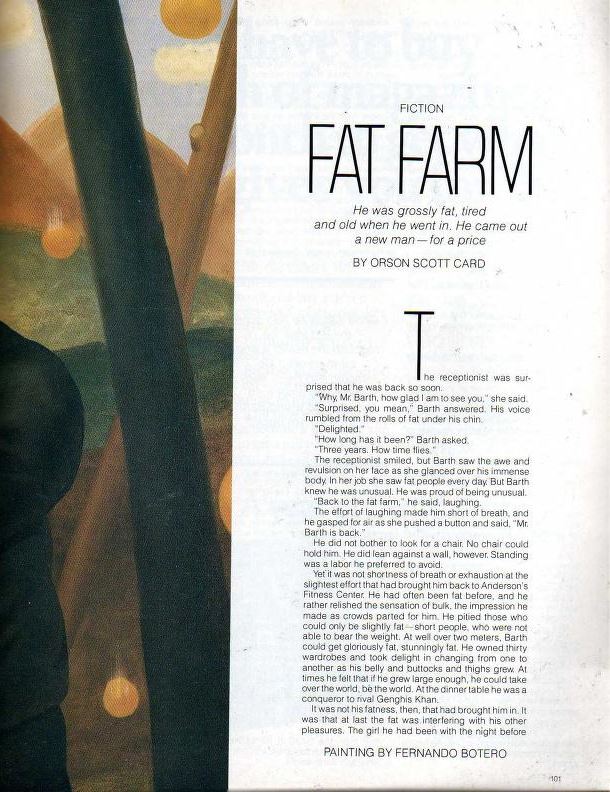 William Flew Omni Magazine Orson Scott Card Fat Farm page 2